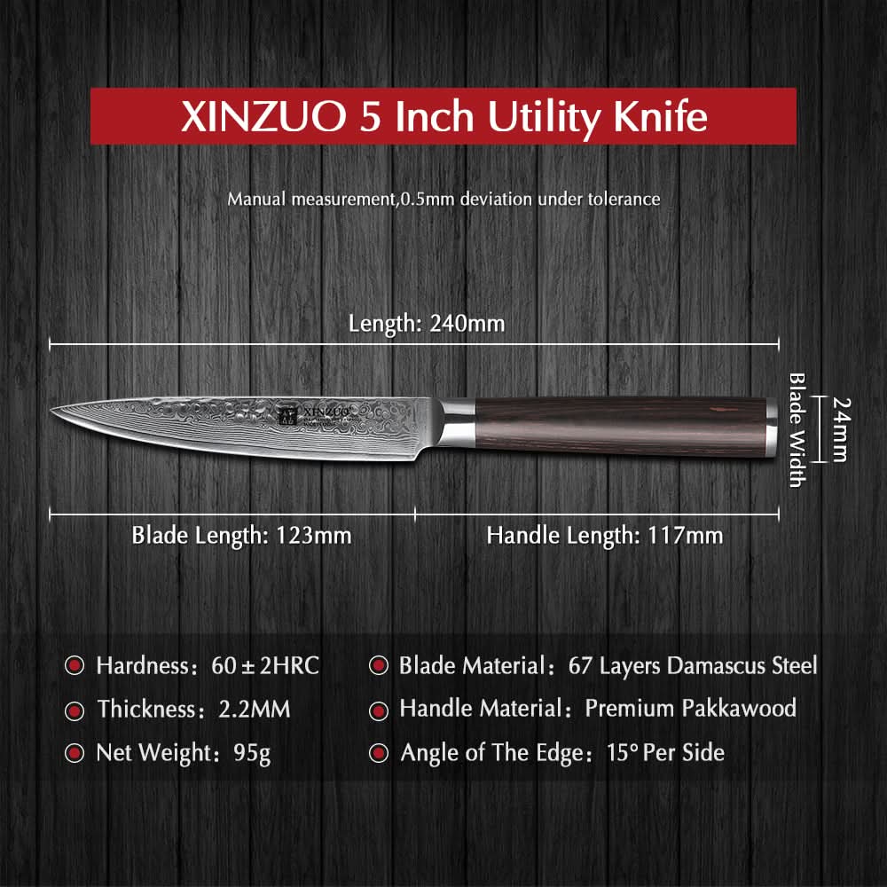 XINZUO HE SERIES 5 inch Utility Knife