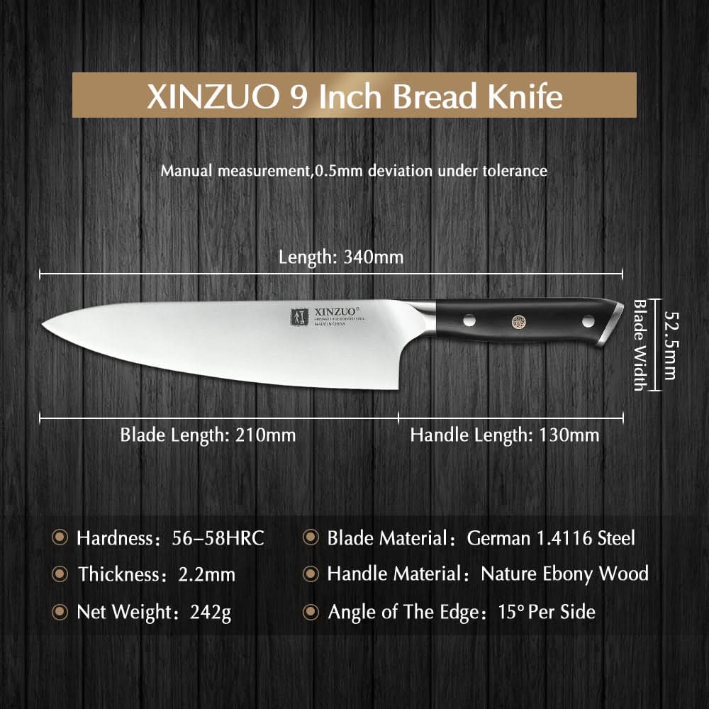 XINZUO YU SERIES Stainless Steel 8.5'' inch Chef Knife
