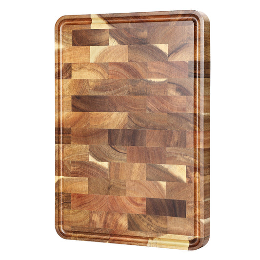 XINZUO Acacia Wood Cutting Board for Kitchen End Grain Cutting Board