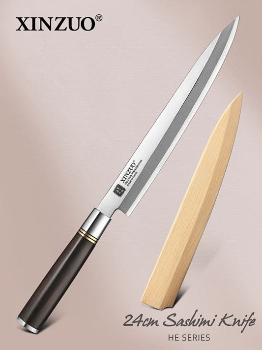 XINZUO He Series Forged Steel 24cm Sashimi Knife