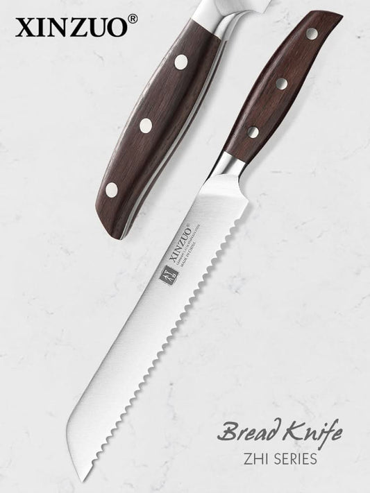 XINZUO ZHI SERIES XINZUO 8'' inch Serrated Bread Knife
