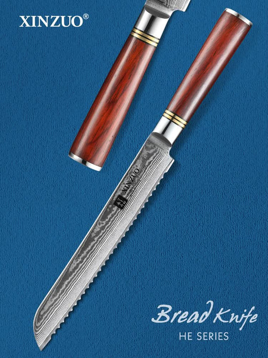 XINZUO HE SERIES  8 inch Serrated Knife