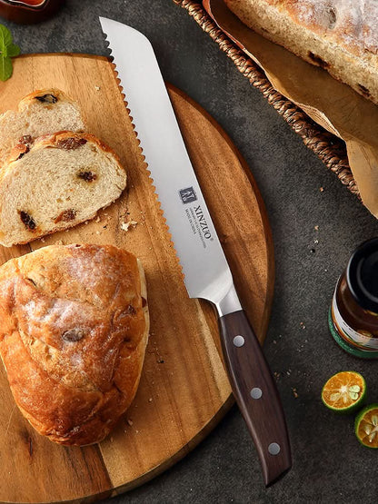 XINZUO ZHI SERIES XINZUO 8'' inch Serrated Bread Knife