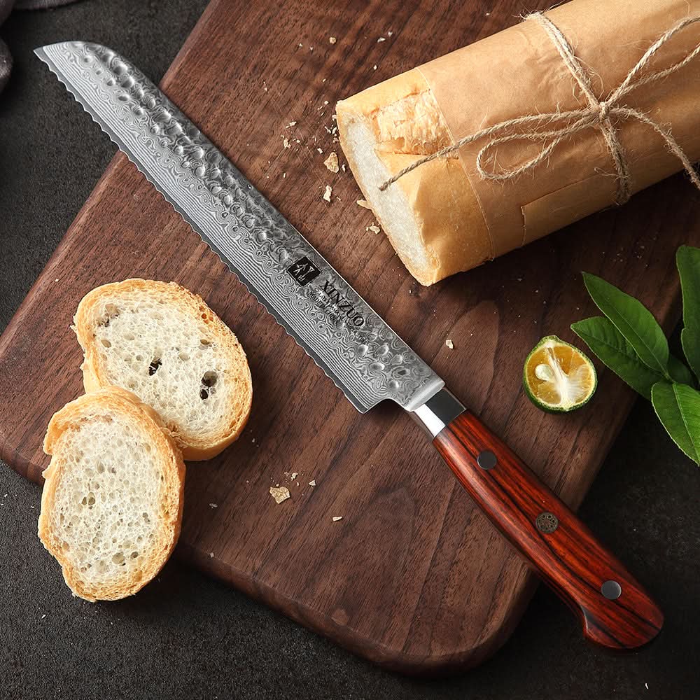 XINZUO YUN DAMASCUS SERIES 8' inch Bread Knife