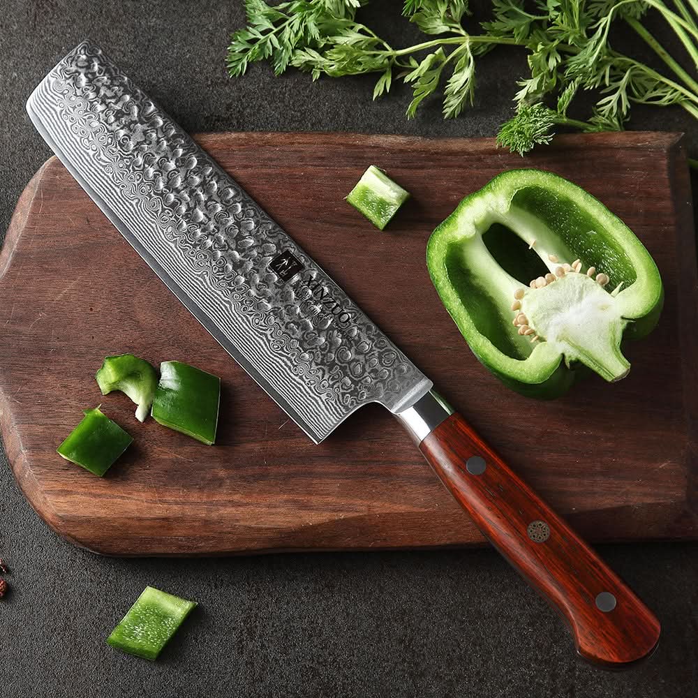 XINZUO YUN DAMASCUS SERIES XINZUO 7'' inch Nakiri Knife