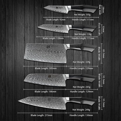 XINZUO FENG SERIS 6Pcs Kitchen Knife Set