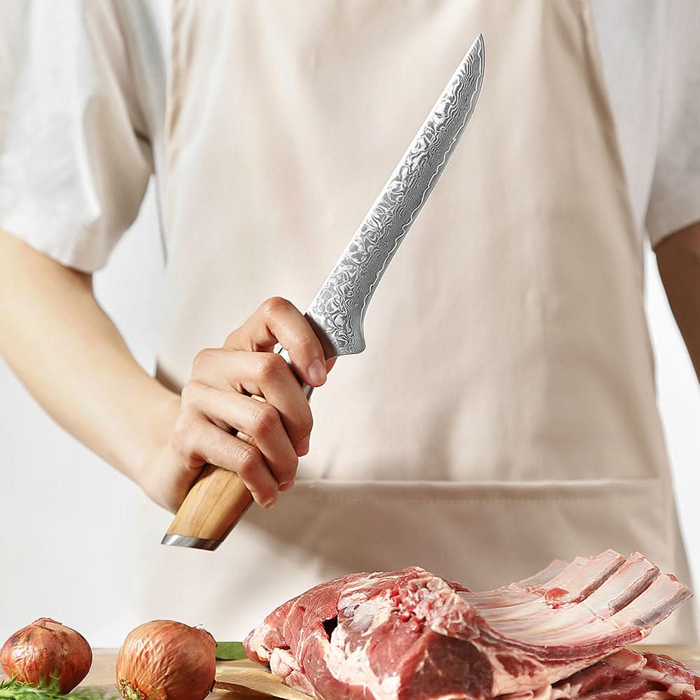 XINZUO Lan Series 73 Layers Damascus Powder Steel 5 inches Boning Knife.