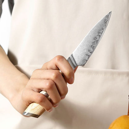 XINZUO Lan Series 3-layer Composite Steel 3.5 inches Paring Knife