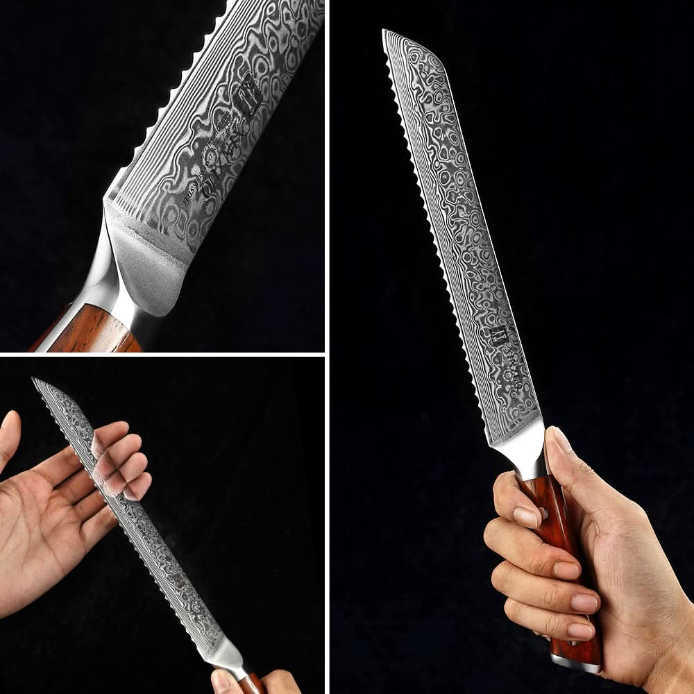 XINZUO YU SERIES 9'' inch Serrated Knife