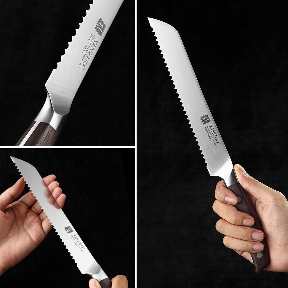 XINZUO ZHI SERIES XINZUO 8'' inch Serrated Bread Knife