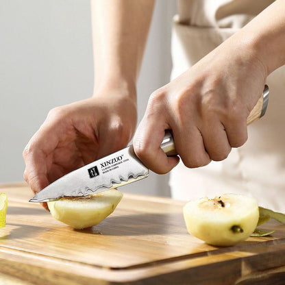 XINZUO Lan Series 3-layer Composite Steel 3.5 inches Paring Knife