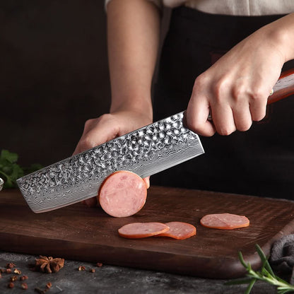 XINZUO YUN DAMASCUS SERIES XINZUO 7'' inch Nakiri Knife