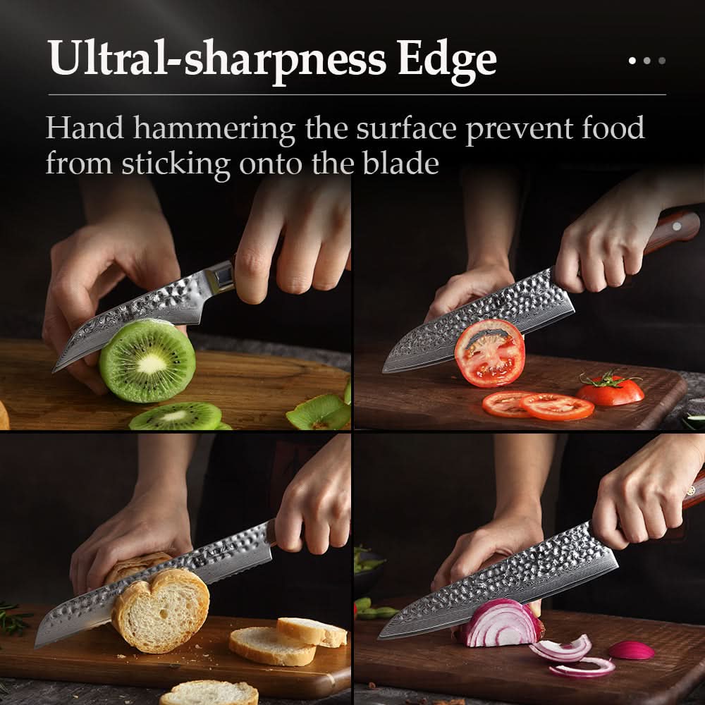 XINZUO YUN DAMASCUS SERIES 5Pcs Kitchen Knife Set