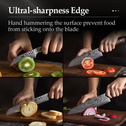 XINZUO YUN DAMASCUS SERIES 5Pcs Kitchen Knife Set