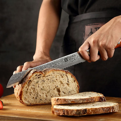 XINZUO YU SERIES 9'' inch Serrated Knife