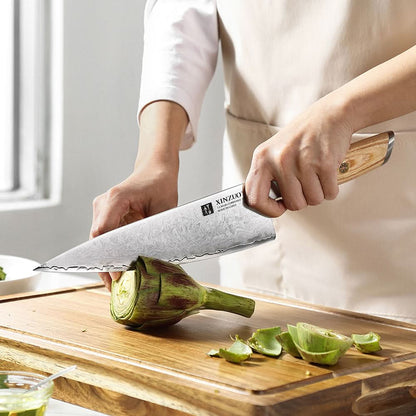 XINZUO Lan Series 3-layer Composite Steel 8.5 inches Chef Knife