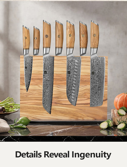 XINZUO Dual-Sided Magnetic Knife Holder | 2X Storage & Rust-Proof Design
