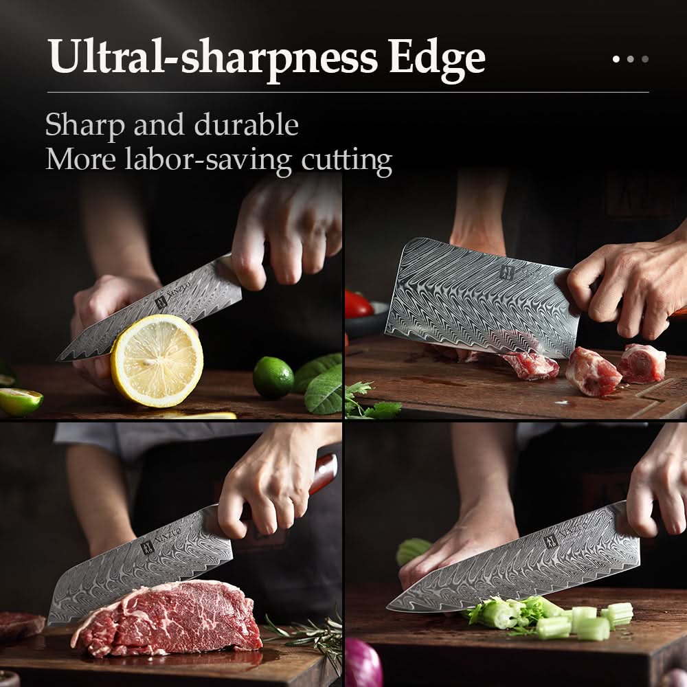 XINZUO YI DAMASCUS SERIES 5-Piece Kitchen Knife Set