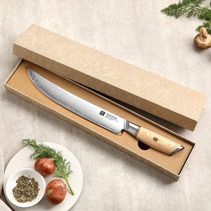 XINZUO Lan Series 3-layer Composite Steel  10 inches Carving Knife