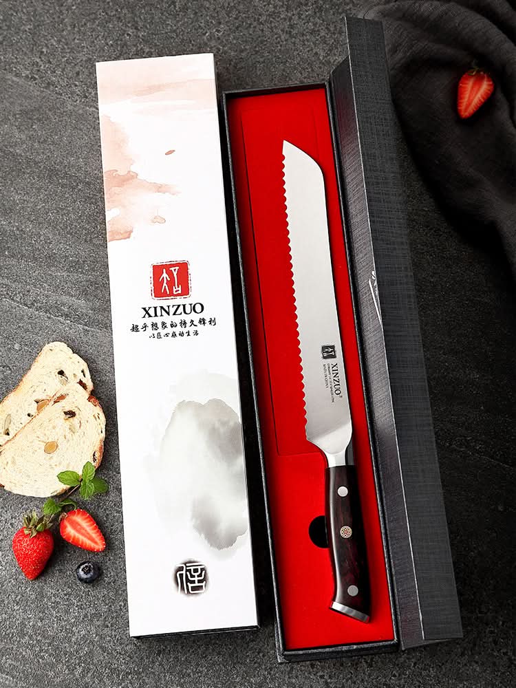 XINZUO YU SERIES Stainless Steel 9''inch Bread Knife