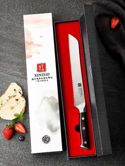 XINZUO YU SERIES Stainless Steel 9''inch Bread Knife