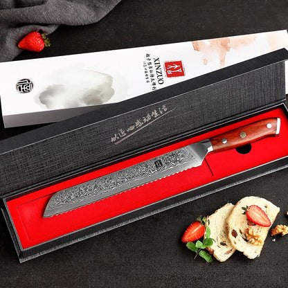 XINZUO YU SERIES 9'' inch Serrated Knife