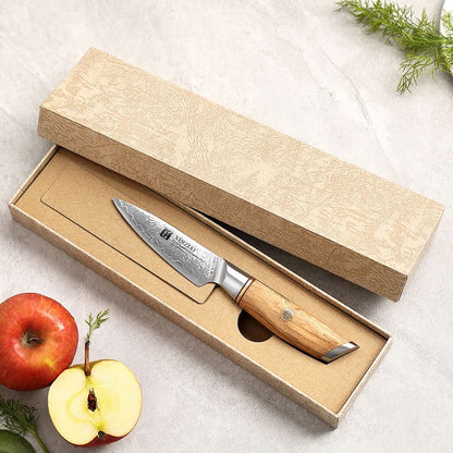 XINZUO Lan Series 73 Layers Damascus Powder Steel 3.5 inchs Paring Knife