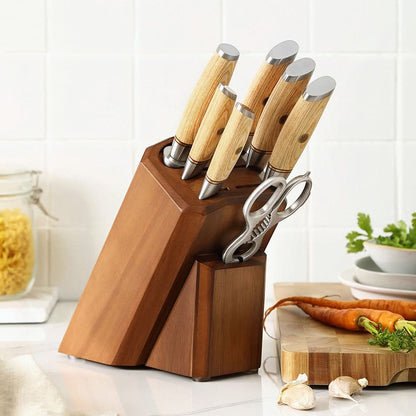 XINZUO Lan Series 3-layer Composite Steel 8PCS Knife Set