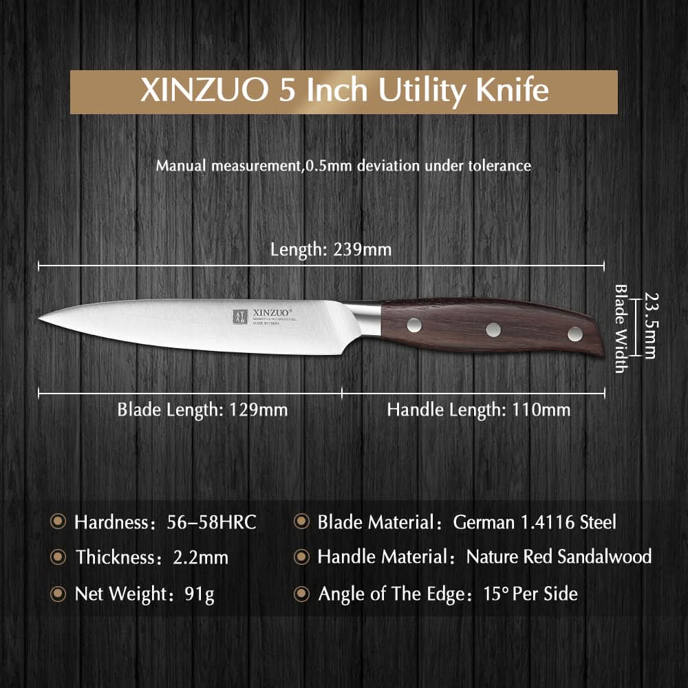 XINZUO ZHI SERIES XINZUO 5''inch Utility Knife