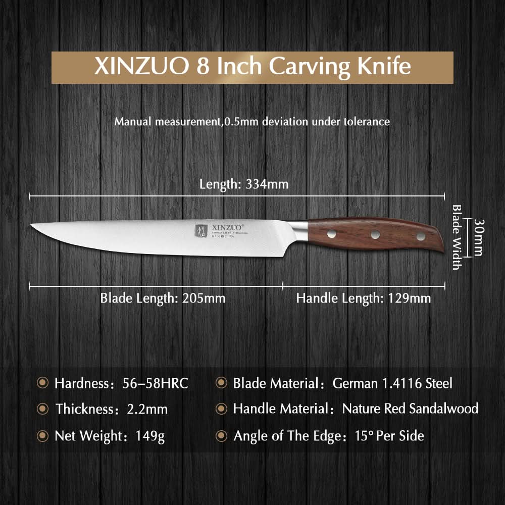 XINZUO ZHI SERIES XINZUO 8'' inch Carving Knife