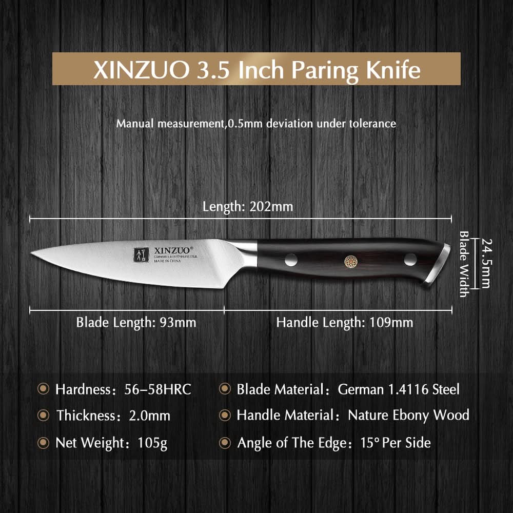 XINZUO YU SERIES Stainless Steel 3.5" inch Paring Knife