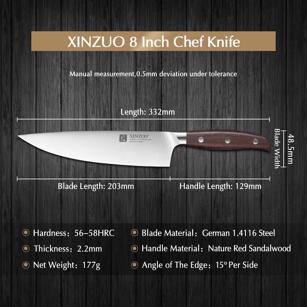 XINZUO ZHI SERIES XINZUO 8''inch Chef Knife