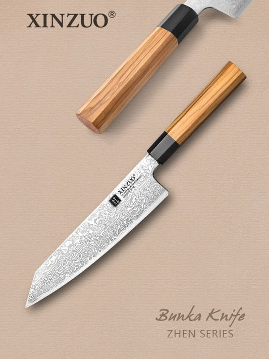 XINZUO PM8 Series 67 Layers Damascus Powder Steel Kiritsuke Chef Knife 8.5 inches