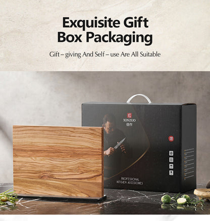 XINZUO Dual-Sided Magnetic Knife Holder | 2X Storage & Rust-Proof Design